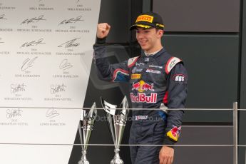 World © Octane Photographic Ltd. Sunday 5th July 2015. DAMS – Pierre Gasly (3rd). GP2 Race 2 – Silverstone, UK. Digital Ref. : 1339JM1D5092