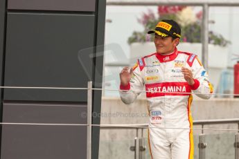 World © Octane Photographic Ltd. Sunday 5th July 2015. Campos Racing – Rio Haryanto (1st). GP2 Race 2 – Silverstone, UK. Digital Ref. : 1339JM1D5095