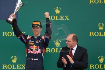 World © Octane Photographic Ltd. Sunday 5th July 2015. DAMS – Pierre Gasly (3rd). GP2 Race 2 – Silverstone, UK. Digital Ref. : 1339LB1D6200