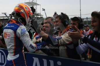 World © Octane Photographic Ltd. Sunday 5th July 2015. Campos Racing – Rio Haryanto (1st). GP2 Race 2 – Silverstone, UK. Digital Ref. : 1339LB5D9725