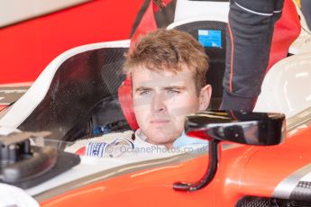 World © Octane Photographic Ltd. Thursday 2nd July 2015. MP Motorsport – Oliver Rowland. GP2 Paddock – Silverstone, UK. Digital Ref. : 1325JM1D-3104