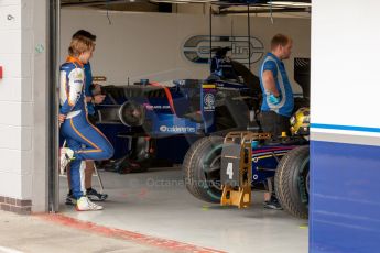 World © Octane Photographic Ltd. Thursday 2nd July 2015. Carlin – Johnny Cecotto. GP2 Paddock – Silverstone, UK. Digital Ref. : 1325JM1D-3125-2