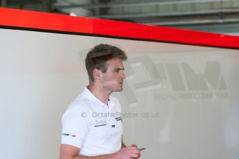 World © Octane Photographic Ltd. Thursday 2nd July 2015. MP Motorsport – Oliver Rowland. GP2 Paddock – Silverstone, UK. Digital Ref. : 1325JM1D-3144-2