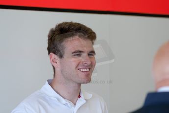 World © Octane Photographic Ltd. Thursday 2nd July 2015. MP Motorsport – Oliver Rowland. GP2 Paddock – Silverstone, UK. Digital Ref. : 1325JM1D-3146-2