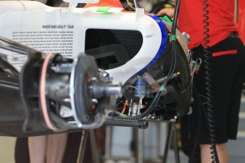 World © Octane Photographic Ltd. Manor Marussia F1 Team MR03B. Thursday 2nd July 2015, F1 British GP Pit Lane, Silverstone, UK. Digital Ref: 1324LB1D2738