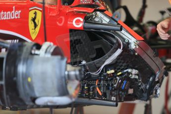 World © Octane Photographic Ltd. Scuderia Ferrari SF15-T. Thursday 2nd July 2015, F1 British GP Pit Lane, Silverstone, UK. Digital Ref: 1324LB1D2846