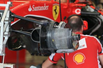 World © Octane Photographic Ltd. Scuderia Ferrari SF15-T. Thursday 2nd July 2015, F1 British GP Pit Lane, Silverstone, UK. Digital Ref: 1324LB1D2855