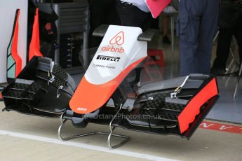 World © Octane Photographic Ltd. Manor Marussia F1 Team MR03B. Thursday 2nd July 2015, F1 British GP Pit Lane, Silverstone, UK. Digital Ref: 1324LB5D8393