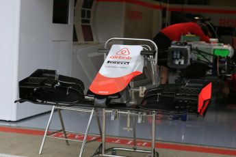 World © Octane Photographic Ltd. Manor Marussia F1 Team MR03B. Thursday 2nd July 2015, F1 British GP Pit Lane, Silverstone, UK. Digital Ref: 1324LB5D8413