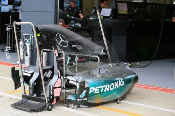 World © Octane Photographic Ltd. Mercedes AMG Petronas F1 W06 Hybrid. Thursday 2nd July 2015, F1 British GP Pit Lane, Silverstone, UK. Digital Ref: 1324LB5D8432