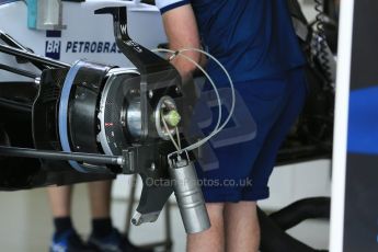 World © Octane Photographic Ltd. Williams Martini Racing FW37. Thursday 2nd July 2015, F1 British GP Pit Lane, Silverstone, UK. Digital Ref: 1324LB5D8450