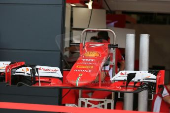 World © Octane Photographic Ltd. Scuderia Ferrari SF15-T. Thursday 2nd July 2015, F1 British GP Pit Lane, Silverstone, UK. Digital Ref: 1324LB5D8454