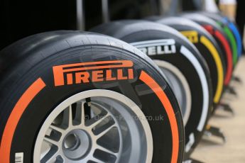 World © Octane Photographic Ltd. Pirelli compounds. Thursday 2nd July 2015, F1 British GP Paddock, Silverstone, UK. Digital Ref: 1324LB5D8569