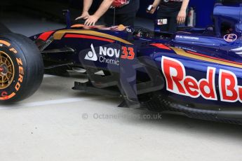 World © Octane Photographic Ltd. Scuderia Toro Rosso STR10. Thursday 2nd July 2015, F1 British GP Paddock, Silverstone, UK. Digital Ref: 1324LB5D8606