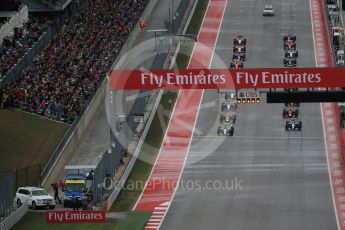 World © Octane Photographic Ltd. Mercedes AMG Petronas F1 W06 Hybrid – Nico Rosberg starts on pole. Sunday 25th October 2015, F1 USA Grand Prix Race, Austin, Texas - Circuit of the Americas (COTA). Digital Ref: 1466LB1D1702