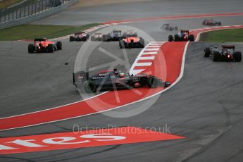 World © Octane Photographic Ltd. McLaren Honda MP4/30 – Fernando Alonso. Sunday 25th October 2015, F1 USA Grand Prix Race, Austin, Texas - Circuit of the Americas (COTA). Digital Ref: 1466LB1D1817