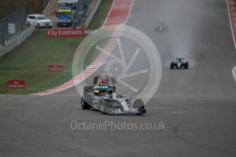 World © Octane Photographic Ltd. Mercedes AMG Petronas F1 W06 Hybrid – Lewis Hamilton. Sunday 25th October 2015, F1 USA Grand Prix Race, Austin, Texas - Circuit of the Americas (COTA). Digital Ref: 1466LB1D1915