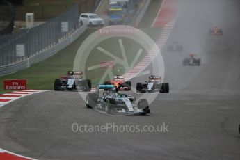 World © Octane Photographic Ltd. Mercedes AMG Petronas F1 W06 Hybrid – Nico Rosberg. Sunday 25th October 2015, F1 USA Grand Prix Race, Austin, Texas - Circuit of the Americas (COTA). Digital Ref: 1466LB1D1940