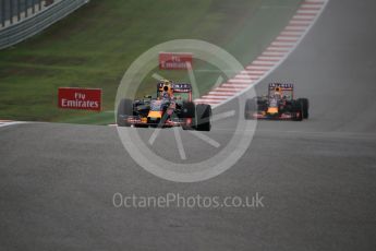 World © Octane Photographic Ltd. Infiniti Red Bull Racing RB11 – Daniil Kvyat. Sunday 25th October 2015, F1 USA Grand Prix Race, Austin, Texas - Circuit of the Americas (COTA). Digital Ref: 1466LB1D2039