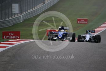 World © Octane Photographic Ltd. Sauber F1 Team C34-Ferrari – Marcus Ericsson. Sunday 25th October 2015, F1 USA Grand Prix Race, Austin, Texas - Circuit of the Americas (COTA). Digital Ref: 1466LB1D2086