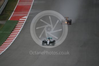 World © Octane Photographic Ltd. Mercedes AMG Petronas F1 W06 Hybrid – Lewis Hamilton. Sunday 25th October 2015, F1 USA Grand Prix Race, Austin, Texas - Circuit of the Americas (COTA). Digital Ref: 1466LB1D2098