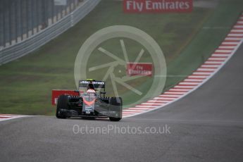 World © Octane Photographic Ltd. McLaren Honda MP4/30 - Jenson Button. Sunday 25th October 2015, F1 USA Grand Prix Race, Austin, Texas - Circuit of the Americas (COTA). Digital Ref: 1466LB1D2160