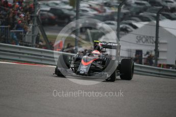 World © Octane Photographic Ltd. McLaren Honda MP4/30 - Jenson Button. Sunday 25th October 2015, F1 USA Grand Prix Race, Austin, Texas - Circuit of the Americas (COTA). Digital Ref: 1466LB1D2176