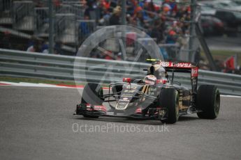 World © Octane Photographic Ltd. Lotus F1 Team E23 Hybrid – Pastor Maldonado. Sunday 25th October 2015, F1 USA Grand Prix Race, Austin, Texas - Circuit of the Americas (COTA). Digital Ref: 1466LB1D2192