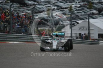 World © Octane Photographic Ltd. Mercedes AMG Petronas F1 W06 Hybrid – Nico Rosberg. Sunday 25th October 2015, F1 USA Grand Prix Race, Austin, Texas - Circuit of the Americas (COTA). Digital Ref: 1466LB1D2249