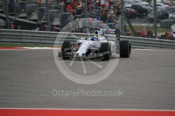 World © Octane Photographic Ltd. Williams Martini Racing FW37 – Felipe Massa. Sunday 25th October 2015, F1 USA Grand Prix Race, Austin, Texas - Circuit of the Americas (COTA). Digital Ref: 1466LB1D2290