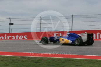 World © Octane Photographic Ltd. Sauber F1 Team C34-Ferrari – Felipe Nasr. Sunday 25th October 2015, F1 USA Grand Prix Race, Austin, Texas - Circuit of the Americas (COTA). Digital Ref: 1466LB1D2426