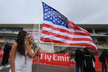 World © Octane Photographic Ltd. USA Grid - Atmosphere. Sunday 25th October 2015, F1 USA Grand Prix Race - Grid., Austin, Texas - Circuit of the Americas (COTA). Digital Ref: 1465LB1D1543