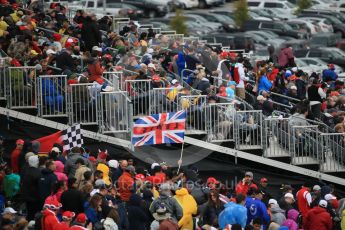 World © Octane Photographic Ltd. Lewis Hamilton fans. Sunday 25th October 2015, F1 USA Grand Prix Race - Grid., Austin, Texas - Circuit of the Americas (COTA). Digital Ref: 1465LB1D1616