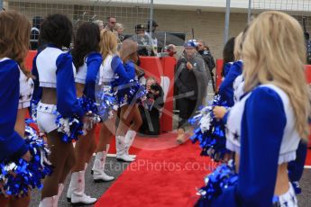 World © Octane Photographic Ltd. Mercedes AMG Petronas F1 W06 Hybrid – Lewis Hamilton. Sunday 25th October 2015, F1 USA Grand Prix - Drivers Parade. Austin, Texas - Circuit of the Americas (COTA). Digital Ref: 1465LB5D3437
