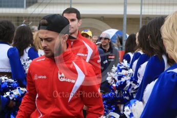World © Octane Photographic Ltd. Manor Marussia F1 Team MR03B – William Stevens. Sunday 25th October 2015, F1 USA Grand Prix - Drivers Parade. Austin, Texas - Circuit of the Americas (COTA). Digital Ref: 1465LB5D3460