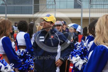 World © Octane Photographic Ltd. Sauber F1 Team C34-Ferrari – Felipe Nasr. Sunday 25th October 2015, F1 USA Grand Prix - Drivers Parade. Austin, Texas - Circuit of the Americas (COTA). Digital Ref: 1465LB5D3464