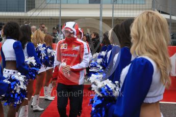 World © Octane Photographic Ltd. Scuderia Ferrari SF15-T– Sebastian Vettel. Sunday 25th October 2015, F1 USA Grand Prix - Drivers Parade. Austin, Texas - Circuit of the Americas (COTA). Digital Ref: 1465LB5D3495