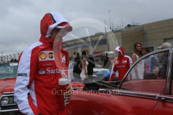 World © Octane Photographic Ltd. Scuderia Ferrari SF15-T– Sebastian Vettel. Sunday 25th October 2015, F1 USA Grand Prix - Drivers Parade. Austin, Texas - Circuit of the Americas (COTA). Digital Ref: 1465LB5D3503