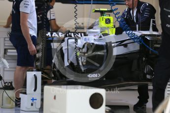World © Octane Photographic Ltd. Williams Martini Racing FW37 – Valtteri Bottas. Friday 23rd October 2015, F1 USA Grand Prix Pit lane , Austin, Texas - Circuit of the Americas (COTA). Digital Ref: 1459LB1D8582