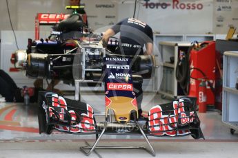 World © Octane Photographic Ltd. Scuderia Toro Rosso STR10 – Carlos Sainz Jnr. Friday 23rd October 2015, F1 USA Grand Prix Pit lane , Austin, Texas - Circuit of the Americas (COTA). Digital Ref: 1459LB1D8642