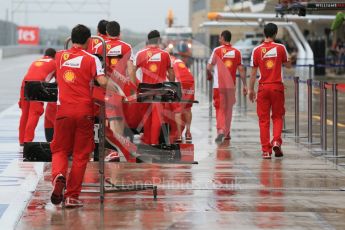 World © Octane Photographic Ltd. Scuderia Ferrari SF15-T. Friday 23rd October 2015, F1 USA Grand Prix Pit lane , Austin, Texas - Circuit of the Americas (COTA). Digital Ref: 1459LB1D8683