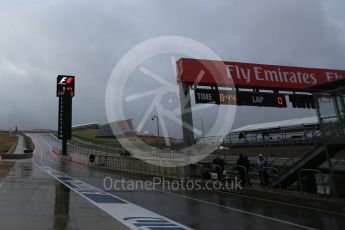 World © Octane Photographic Ltd. Friday 23rd October 2015, F1 USA Grand Prix Pit lane , Austin, Texas - Circuit of the Americas (COTA). Digital Ref: 1459LB5D2755