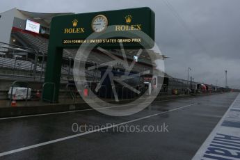 World © Octane Photographic Ltd. Friday 23rd October 2015, F1 USA Grand Prix Pit lane , Austin, Texas - Circuit of the Americas (COTA). Digital Ref: 1459LB5D2767
