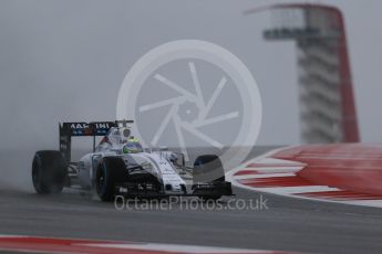 World © Octane Photographic Ltd. Williams Martini Racing FW37 – Felipe Massa. Friday 23rd October 2015, F1 USA Grand Prix Practice 1, Austin, Texas - Circuit of the Americas (COTA). Digital Ref: 1460LB1D8735