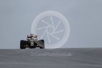 World © Octane Photographic Ltd. Lotus F1 Team E23 Hybrid – Romain Grosjean. Friday 23rd October 2015, F1 USA Grand Prix Practice 1, Austin, Texas - Circuit of the Americas (COTA). Digital Ref: 1460LB1D8793