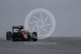 World © Octane Photographic Ltd. McLaren Honda MP4/30 - Jenson Button. Friday 23rd October 2015, F1 USA Grand Prix Practice 1, Austin, Texas - Circuit of the Americas (COTA). Digital Ref: 1460LB1D8817