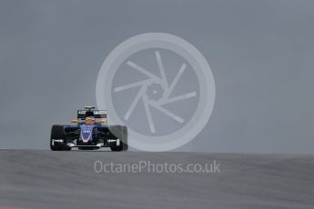 World © Octane Photographic Ltd. Sauber F1 Team Reserve Driver– Raffaele Marciello. Friday 23rd October 2015, F1 USA Grand Prix Practice 1, Austin, Texas - Circuit of the Americas (COTA). Digital Ref: 1460LB1D8895