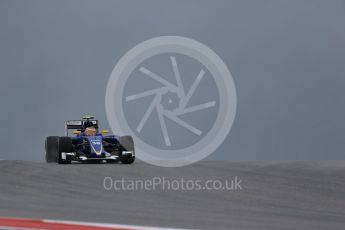 World © Octane Photographic Ltd. Sauber F1 Team Reserve Driver– Raffaele Marciello. Friday 23rd October 2015, F1 USA Grand Prix Practice 1, Austin, Texas - Circuit of the Americas (COTA). Digital Ref: 1460LB1D8993