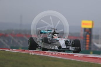 World © Octane Photographic Ltd. Mercedes AMG Petronas F1 W06 Hybrid – Lewis Hamilton. Friday 23rd October 2015, F1 USA Grand Prix Practice 1, Austin, Texas - Circuit of the Americas (COTA). Digital Ref: 1460LB1D9284