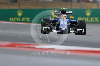 World © Octane Photographic Ltd. Sauber F1 Team Reserve Driver– Raffaele Marciello. Friday 23rd October 2015, F1 USA Grand Prix Practice 1, Austin, Texas - Circuit of the Americas (COTA). Digital Ref: 1460LB1D9453